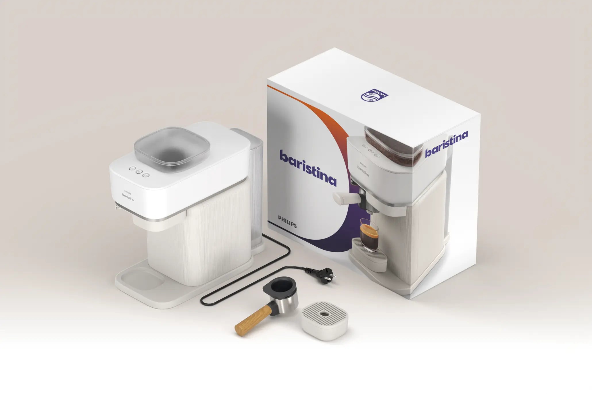 Philips Ekspres do kawy Baristina - Portafilter Drewno Jesionowe