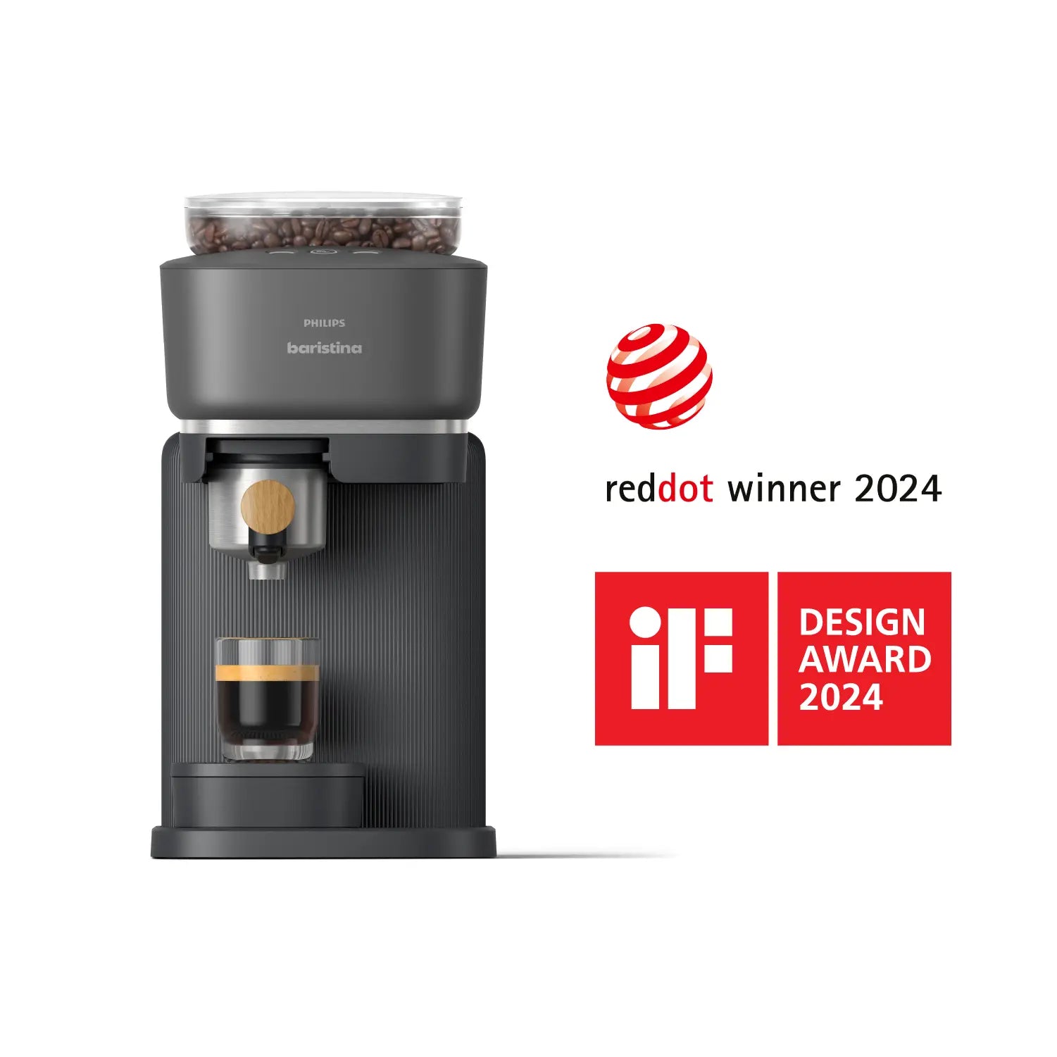 Philips Ekspres do kawy Baristina - Portafilter Drewno Jesionowe